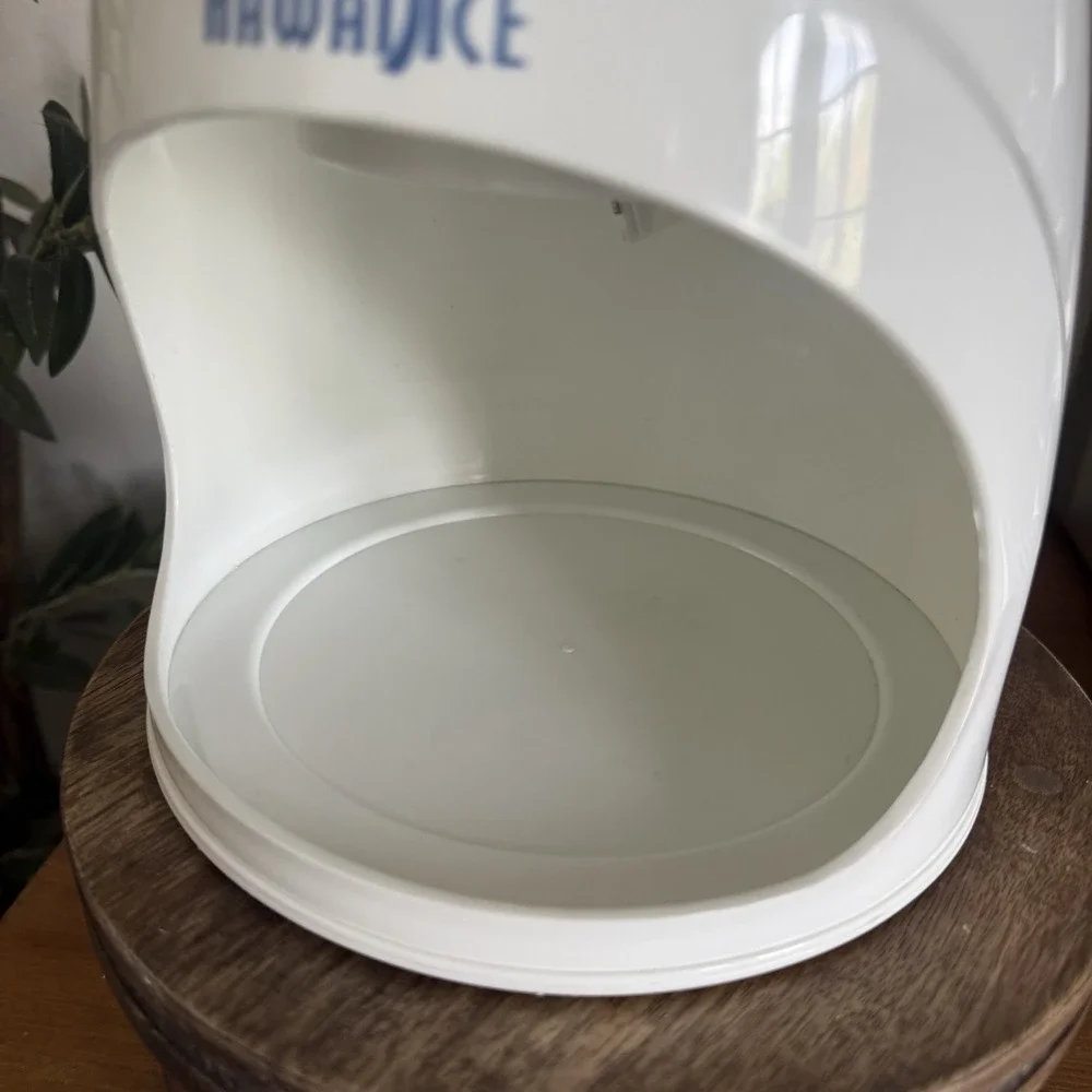 HAWAIICE Snow Cone Machine‎ Manual Hand Crank Ice Shaver Maker White Countertop